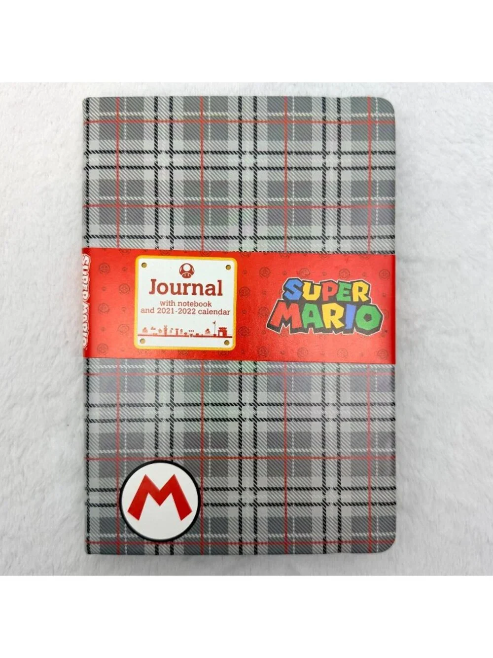 Nintendo Super Mario 8x5 Journal w/Notebook & 2021-2022 Calendar Controller Gear